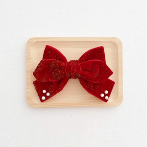 Girl Hair Clip Bow Christmas CNY (GHP9597)